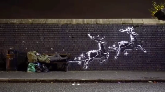 Il Clochard: un dono di Banksy