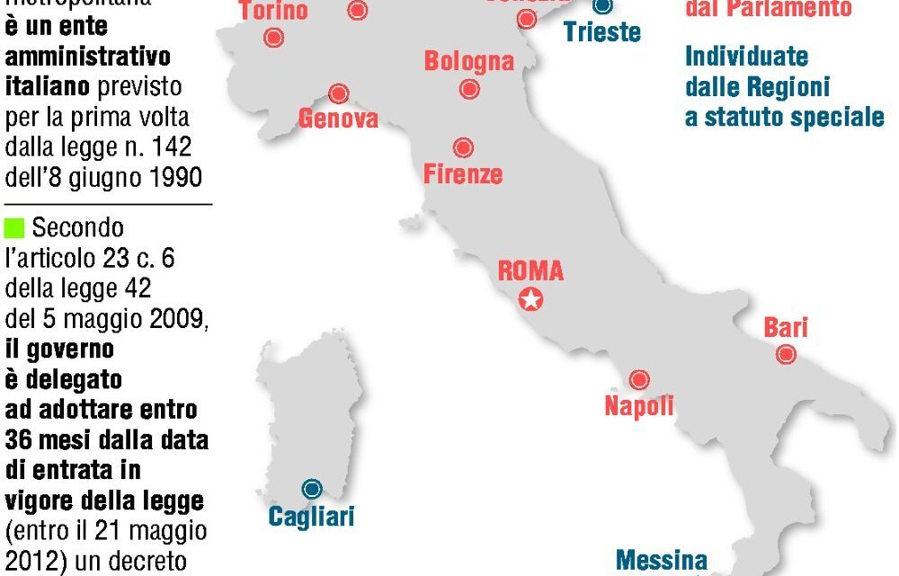 Le città metropolitane: vivere in rete